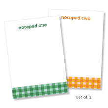 Load image into Gallery viewer, 5x7 Notepad: Gingham-ish Set