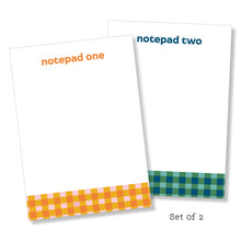 Load image into Gallery viewer, 5x7 Notepad: Gingham-ish Set