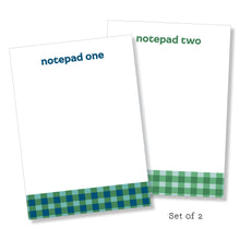Load image into Gallery viewer, 5x7 Notepad: Gingham-ish Set