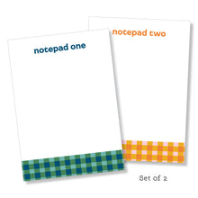 Load image into Gallery viewer, 5x7 Notepad: Gingham-ish Set