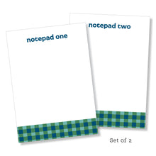 Load image into Gallery viewer, 5x7 Notepad: Gingham-ish Set