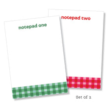 Load image into Gallery viewer, 5x7 Notepad: Gingham-ish Set