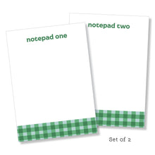 Load image into Gallery viewer, 5x7 Notepad: Gingham-ish Set