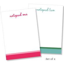 Load image into Gallery viewer, 5x7 Notepad: Double Stripe Set