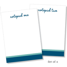 Load image into Gallery viewer, 5x7 Notepad: Double Stripe Set