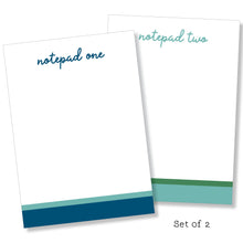 Load image into Gallery viewer, 5x7 Notepad: Double Stripe Set