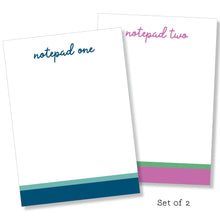 Load image into Gallery viewer, 5x7 Notepad: Double Stripe Set