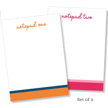 Load image into Gallery viewer, 5x7 Notepad: Double Stripe Set
