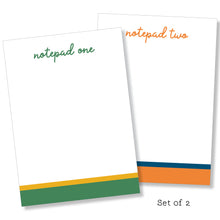 Load image into Gallery viewer, 5x7 Notepad: Double Stripe Set