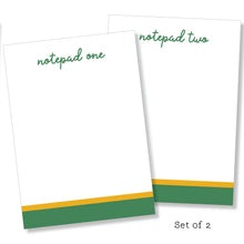 Load image into Gallery viewer, 5x7 Notepad: Double Stripe Set