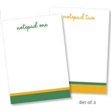 Load image into Gallery viewer, 5x7 Notepad: Double Stripe Set