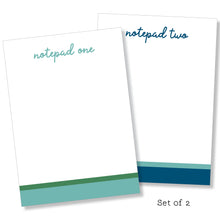Load image into Gallery viewer, 5x7 Notepad: Double Stripe Set