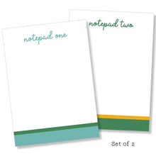 Load image into Gallery viewer, 5x7 Notepad: Double Stripe Set
