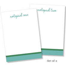 Load image into Gallery viewer, 5x7 Notepad: Double Stripe Set