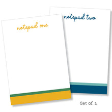Load image into Gallery viewer, 5x7 Notepad: Double Stripe Set