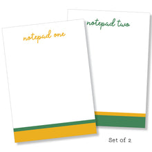 Load image into Gallery viewer, 5x7 Notepad: Double Stripe Set