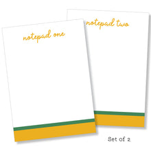 Load image into Gallery viewer, 5x7 Notepad: Double Stripe Set
