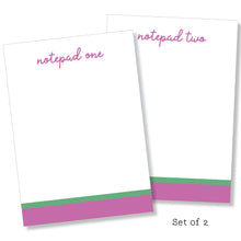 Load image into Gallery viewer, 5x7 Notepad: Double Stripe Set