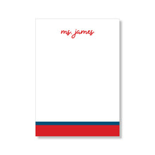 Load image into Gallery viewer, 5x7 Notepad: Double Stripe Set
