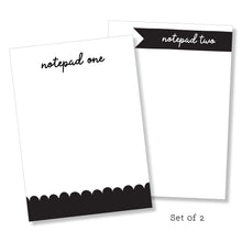 Load image into Gallery viewer, Notepad: Black & White Set