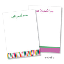 Load image into Gallery viewer, Notepad: Stripe Mix