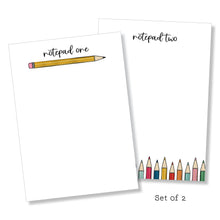 Load image into Gallery viewer, 5x7 Notepad: Teacher Set: Script