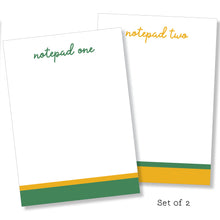 Load image into Gallery viewer, 5x7 Notepad: Double Stripe Set
