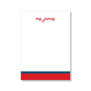 5x7 Notepad: Double Stripe Set