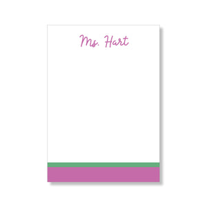 5x7 Notepad: Double Stripe Set