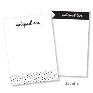 Notepad: Black & White Set