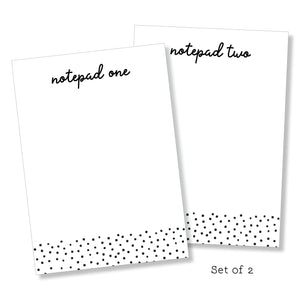 Notepad: Black & White Set