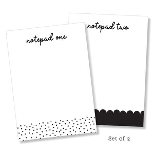 Notepad: Black & White Set