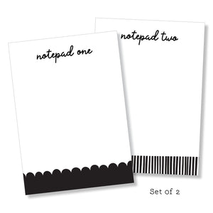 Notepad: Black & White Set