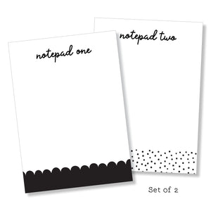 Notepad: Black & White Set