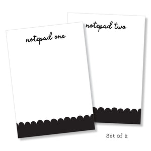 Notepad: Black & White Set