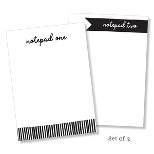 Notepad: Black & White Set