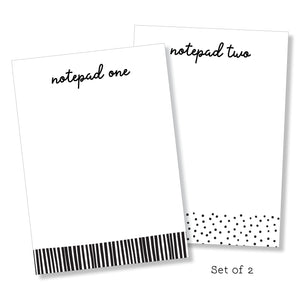 Notepad: Black & White Set