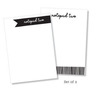 Notepad: Black & White Set