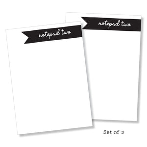 Notepad: Black & White Set