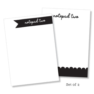 Notepad: Black & White Set