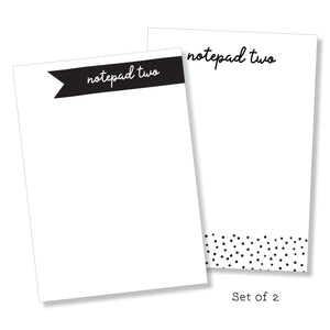 Notepad: Black & White Set