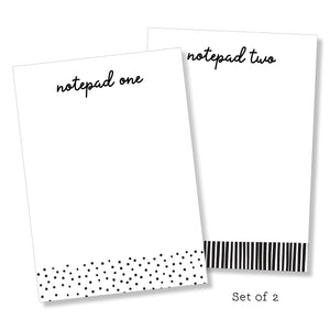 Notepad: Black & White Set