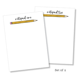 5x7 Notepad: Teacher Set: Script