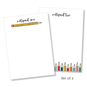 5x7 Notepad: Teacher Set: Script