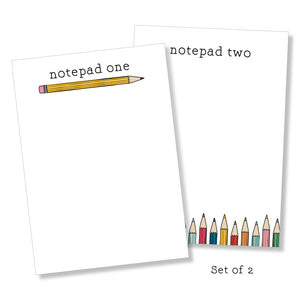 5x7 Notepad: Teacher Set: Type